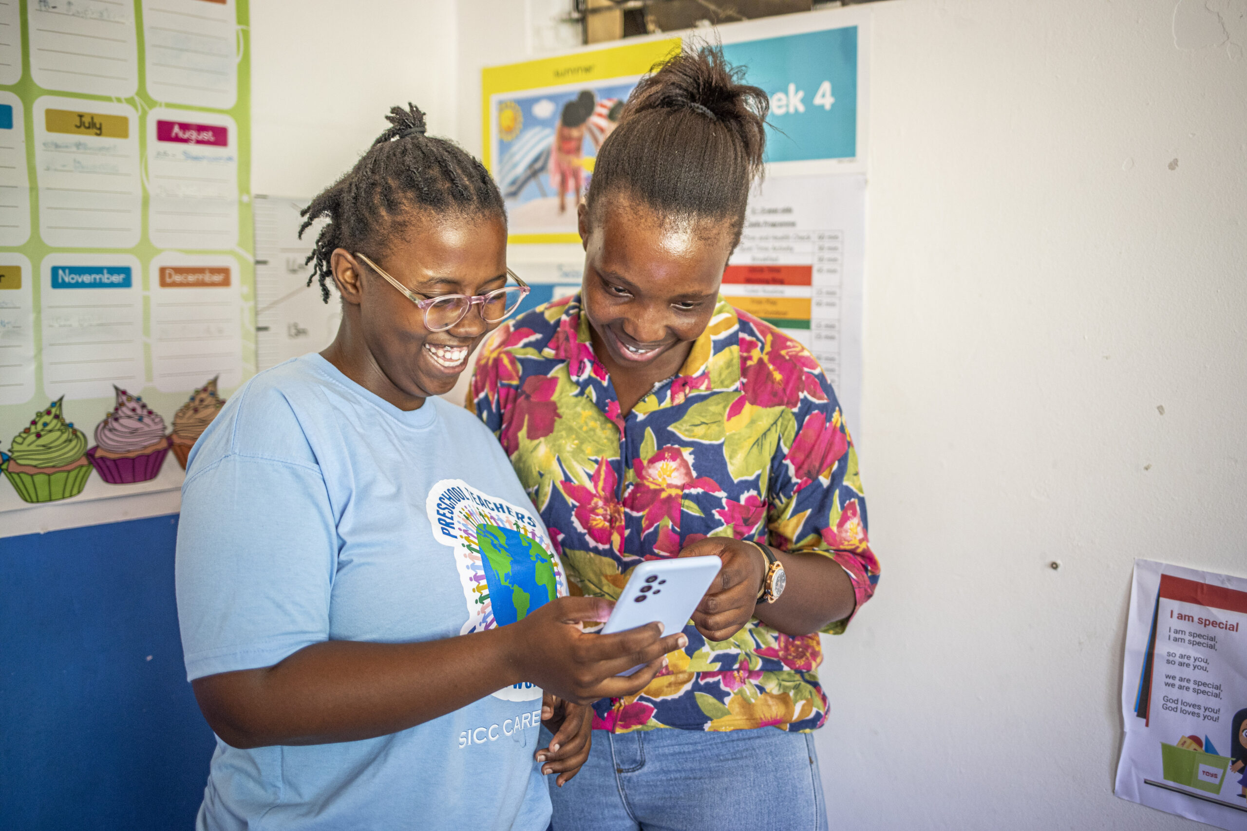 ECD centre owner using the Grow ECD Giraffe preschool management app